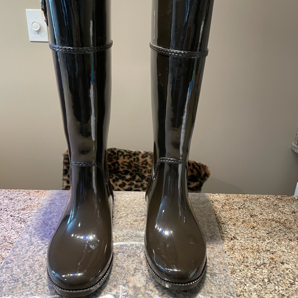 MICHAEL KORS, BROWN , Rain Boots , EUC